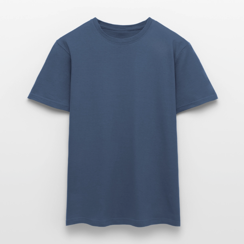 Männer T-Shirt - personalisierbare Vorder- und Rückseite - Dunkles Denimblau