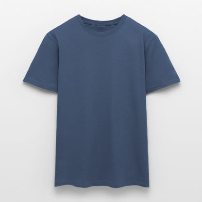 Männer T-Shirt - personalisierbare Vorder- und Rückseite - Dunkles Denimblau