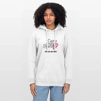 Kuschel-Hoodie "Valentine" für Frauen – personalisierbar & weich - Weiß