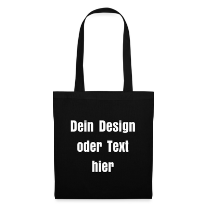 Stoffbeutel aus 100% Baumwolle - personalisierbar - Schwarz