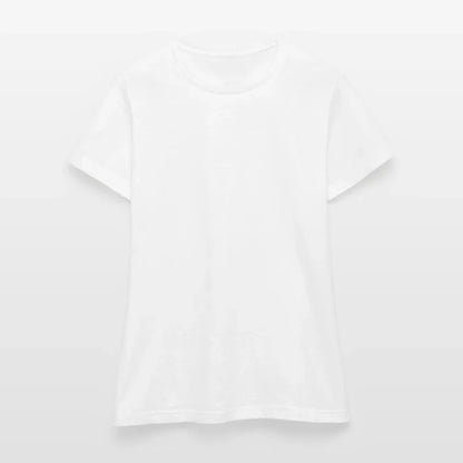 Frauen T-Shirt - personalisierbare Vorder- und Rückseite - Weiß