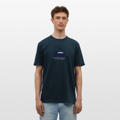 "Schlafen" Motiv-T-Shirt für Männer - Navy