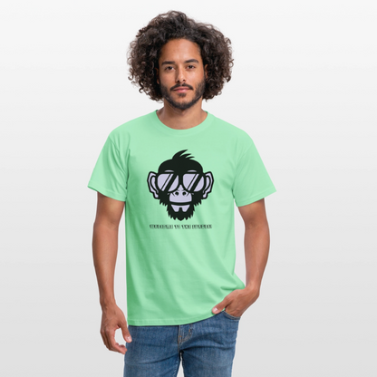 "Welcome to the Jungle" Motiv-T-Shirt für Männer - Mintgrün