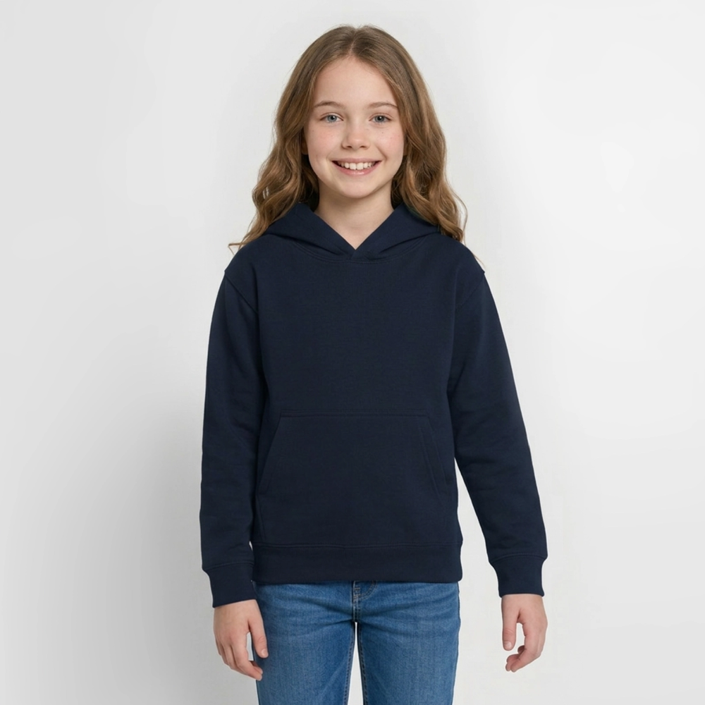 Teenager Hoodie - personalisierbare Vorder- und Rückseite - Navy