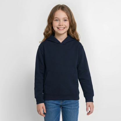 Teenager Hoodie - personalisierbare Vorder- und Rückseite - Navy