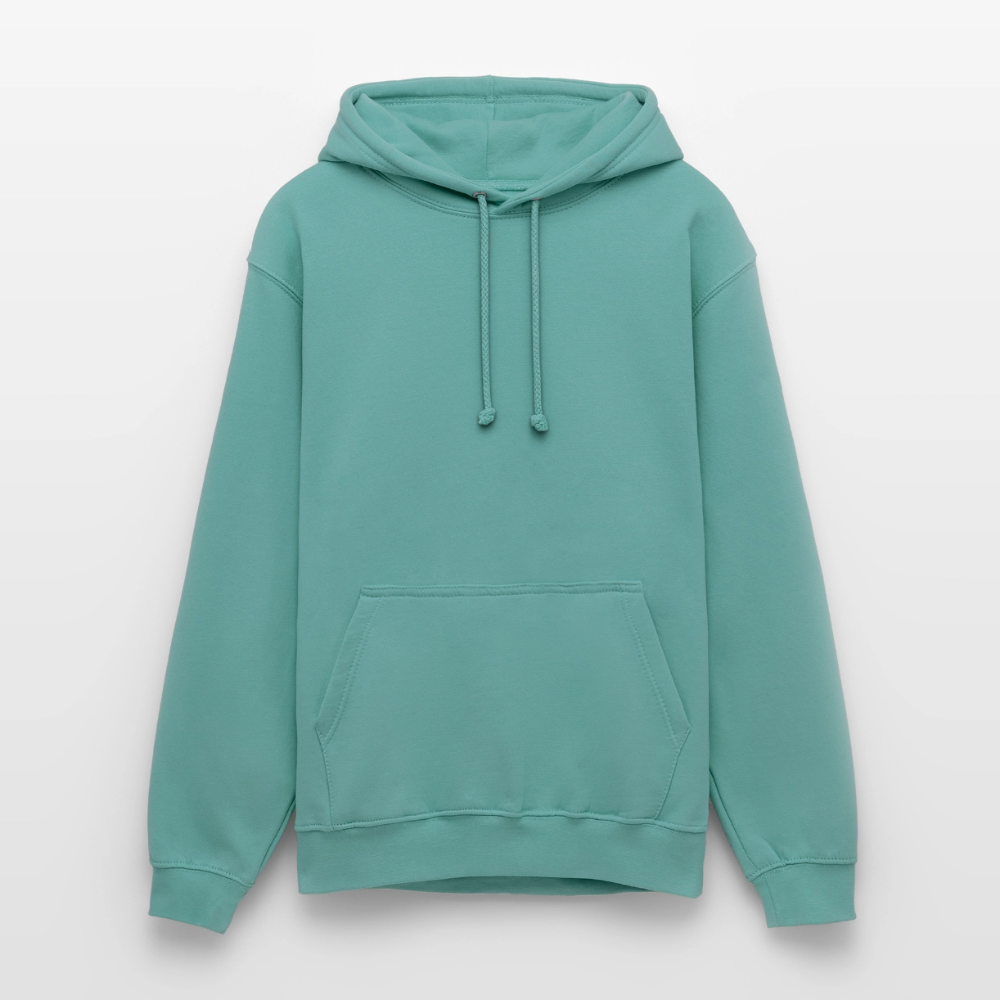 Unisex Hoodie - personalisierbare Vorder- und Rückseite - Pastelltürkis