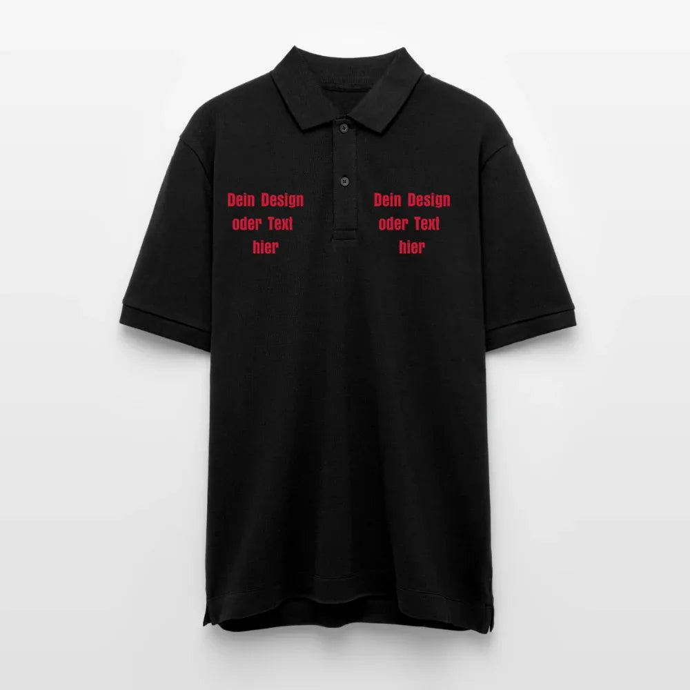 Stanley/Stella Unisex Bio-Poloshirt PREPSTER - personalisierbar - Schwarz