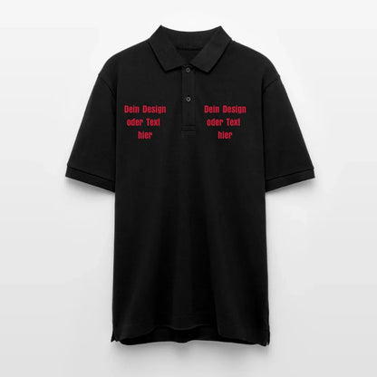 Stanley/Stella Unisex Bio-Poloshirt PREPSTER - personalisierbar - Schwarz