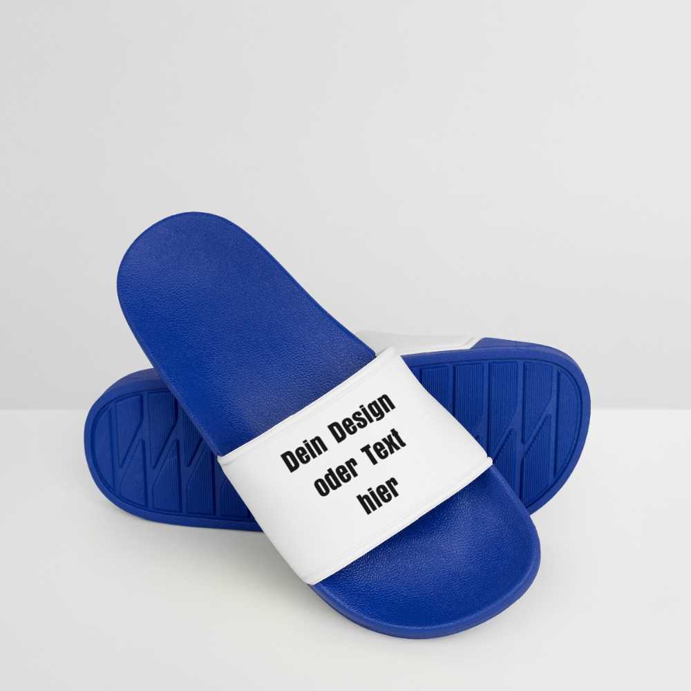 Frauen Badelatschen - personalisierbar - Königsblau