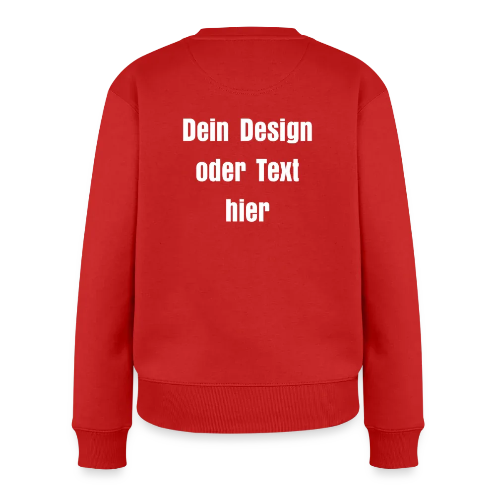Frauen Premium Pullover - personalisierbar - Rot