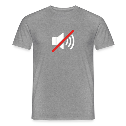 "You're on mute. Signal-Motiv" Motiv-T-Shirt für Männer, Farbe Graphit meliert