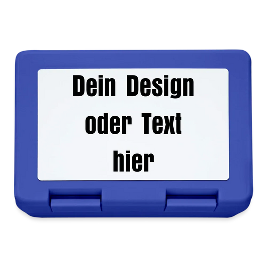 Brotdose - personalisierbar - Royalblau
