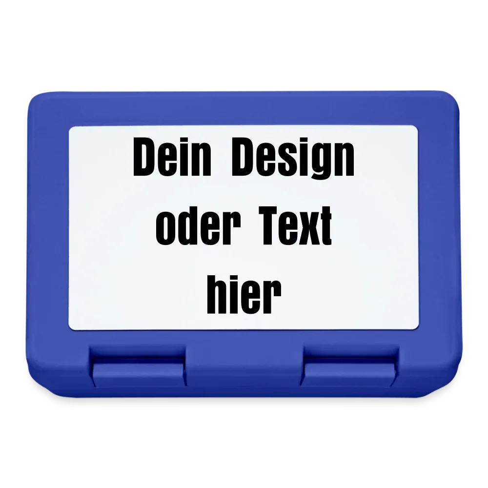 Brotdose - personalisierbar - Royalblau