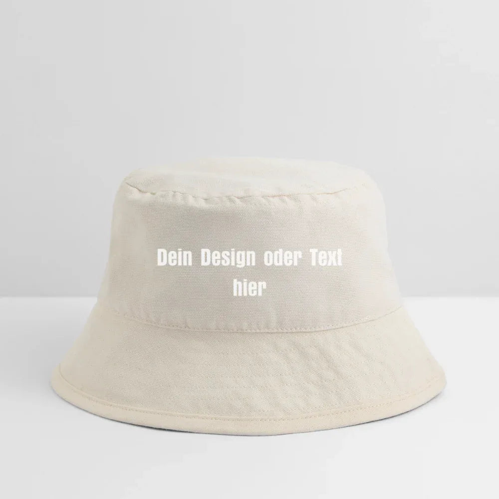 Stanley/Stella recycelter Bucket Hat - personalisierbar - Naturweiß