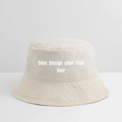 Stanley/Stella recycelter Bucket Hat - personalisierbar - Naturweiß