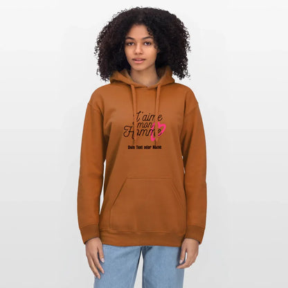 Kuschel-Hoodie "Valentine" für Frauen – personalisierbar & weich - Athletic Orange
