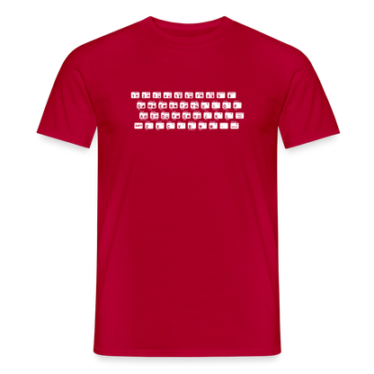 48K ZX Spectrum Motiv-T-Shirt für Männer, Farbe Rot