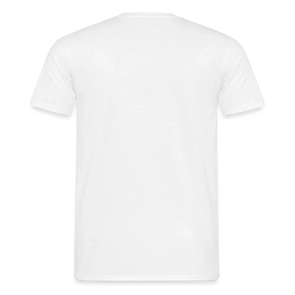 Männer T-Shirt - personalisierbare Vorder- und Rückseite - Weiß