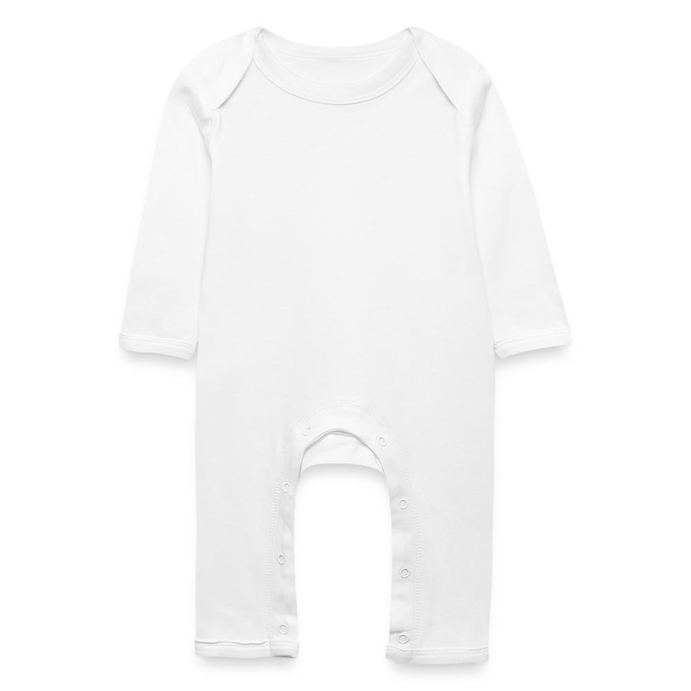 Baby Bio Strampler - personalisierbar - Weiß