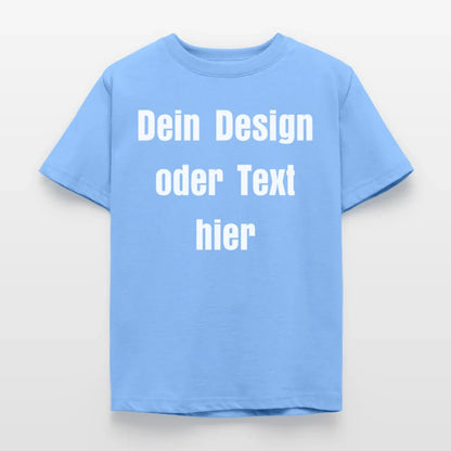 Kinder T-Shirt - personalisierbare Vorder- und Rückseite - Himmelblau