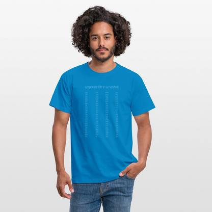 "Corporate life" - Motiv-T-Shirt für Männer - Royalblau