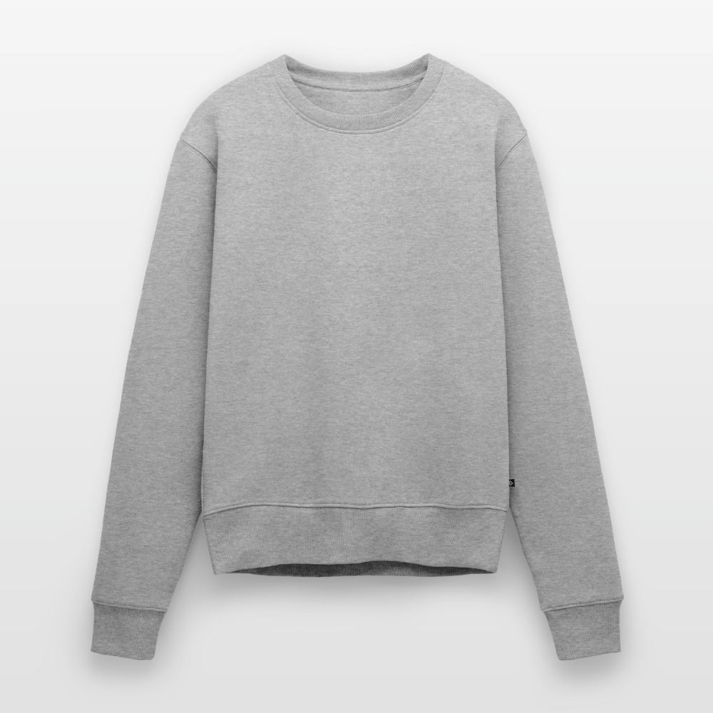 Frauen Premium Pullover - personalisierbar - Grau meliert