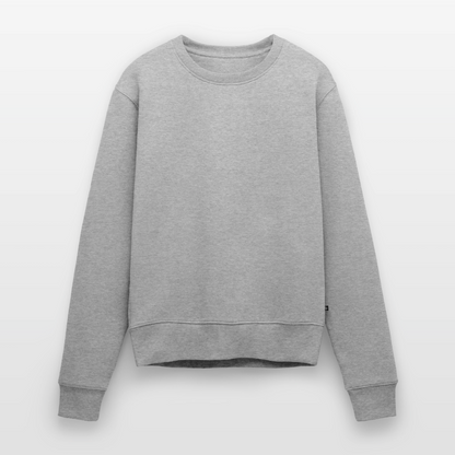Frauen Premium Pullover - personalisierbar - Grau meliert
