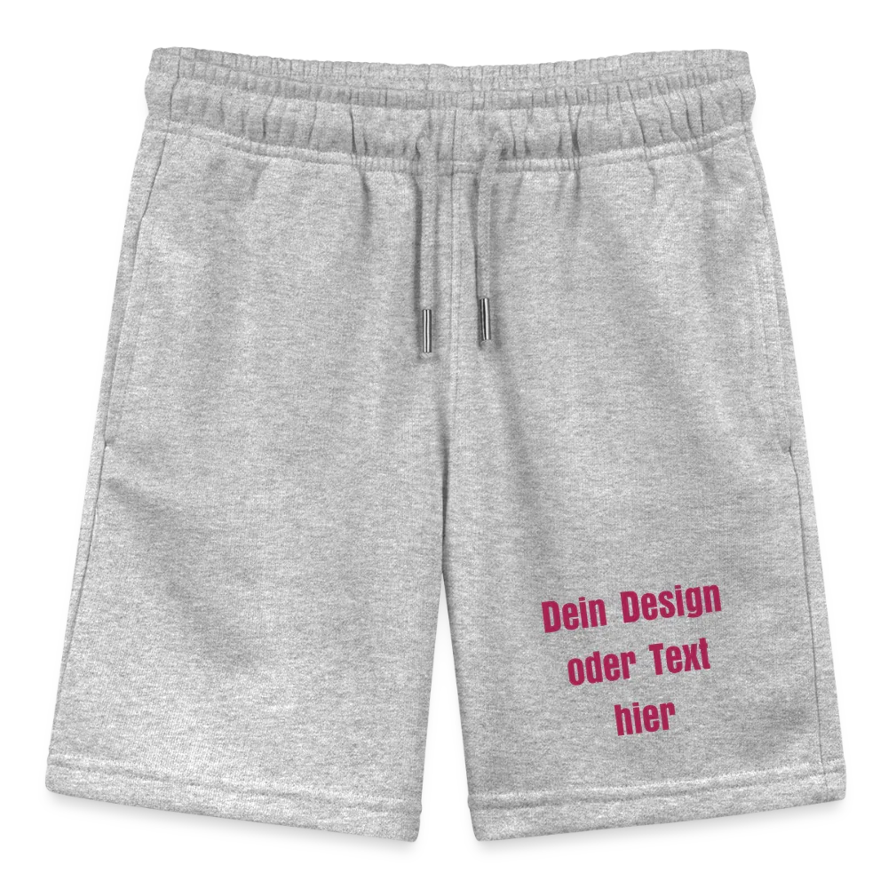 Stanley/Stella Teenager Bio-Joggingshorts MINI BOLTER - personalisierbar - Grau meliert