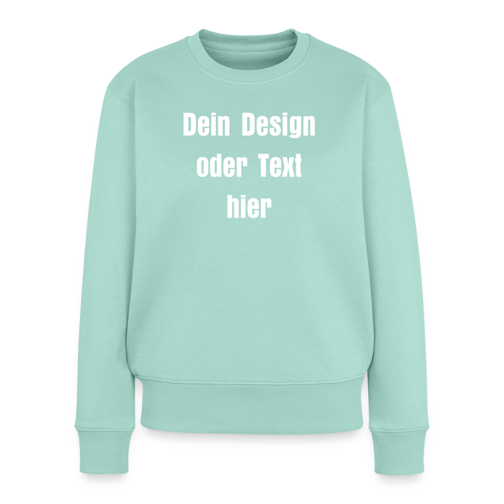 Frauen Premium Pullover - personalisierbar - Mint 