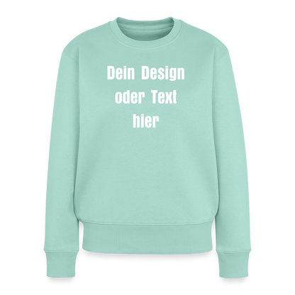 Frauen Premium Pullover - personalisierbar - Mint 