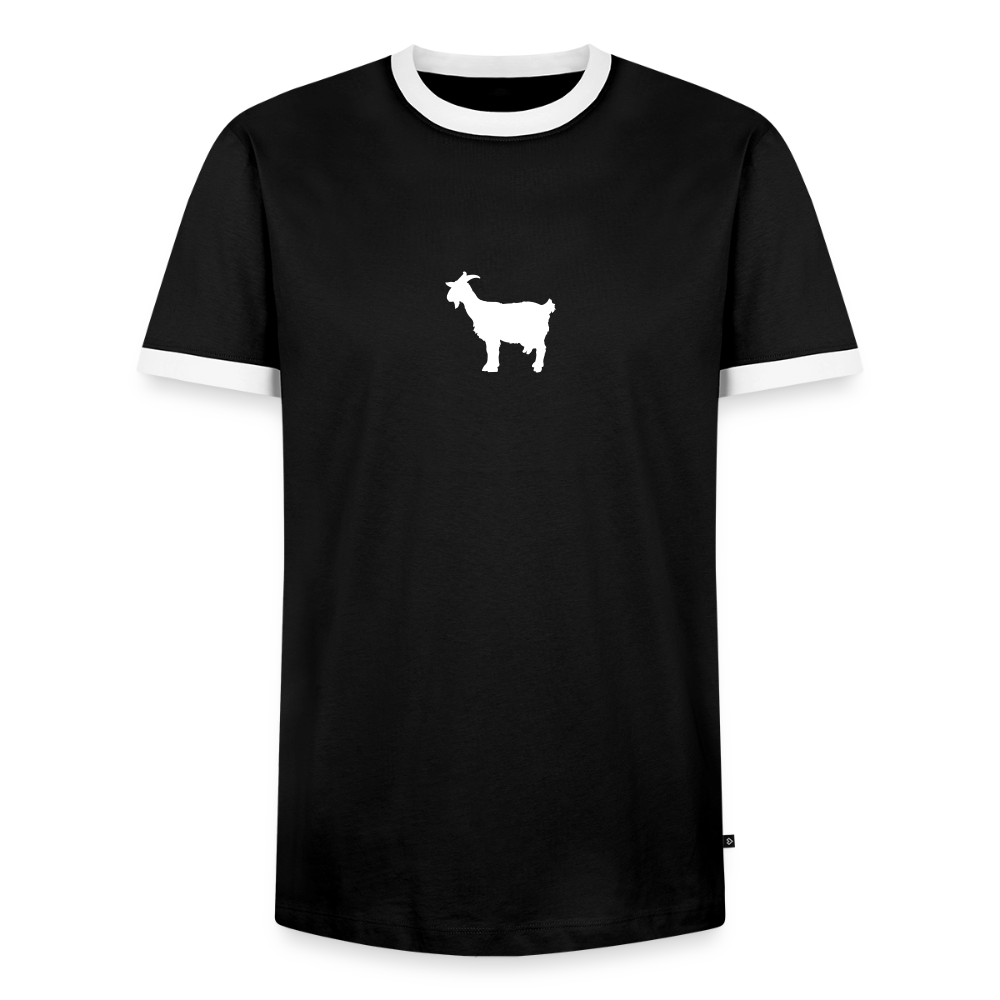 Männer T-Shirt "GOAT" - Schwarz/Weiß