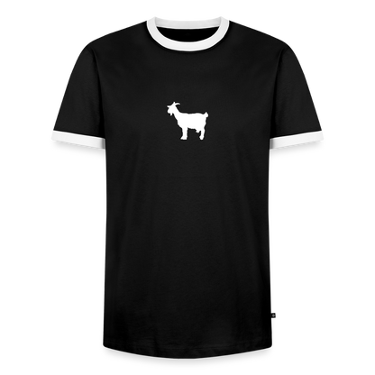 Männer T-Shirt "GOAT" - Schwarz/Weiß