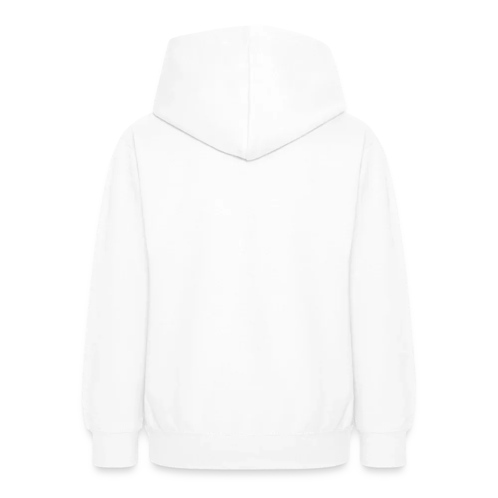 Teenager Hoodie - personalisierbare Vorder- und Rückseite - Weiß