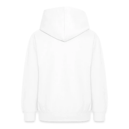 Teenager Hoodie - personalisierbare Vorder- und Rückseite - Weiß
