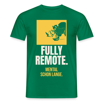Fully remote Motiv-T-Shirt für Männer, Farbe Kelly Green