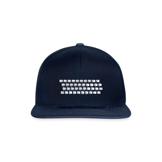 48K ZX Spectrum Motiv-Snapback-Cap, Farbe Navy/Navy