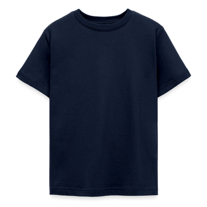 Teenager T-Shirt - personalisierbare Vorder- und Rückseite - Navy