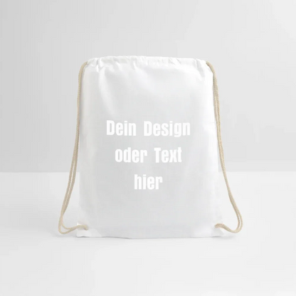 Turnbeutel - personalisierbar - Weiß