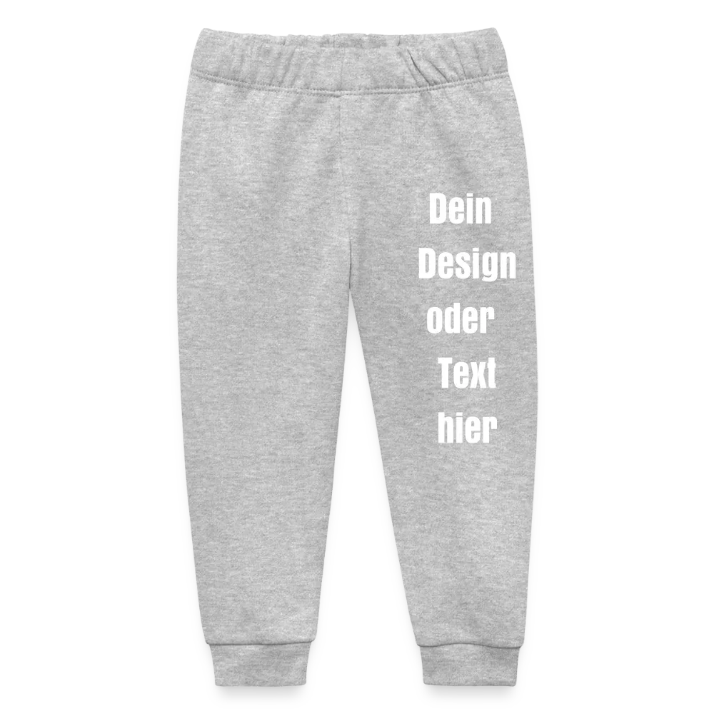 Stanley/Stella Baby Bio-Jogginghose Baby Tumbler  - personalisierbar - Grau meliert