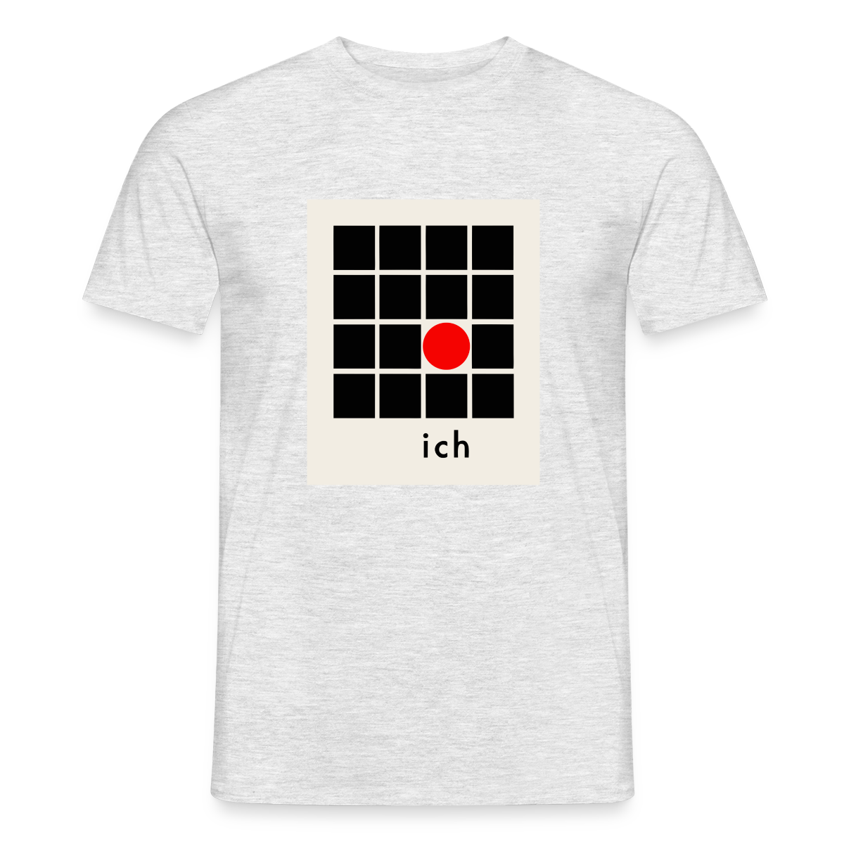 Ich bin die Ausnahme. Motiv-T-Shirt für Männer, Farbe Grau meliert