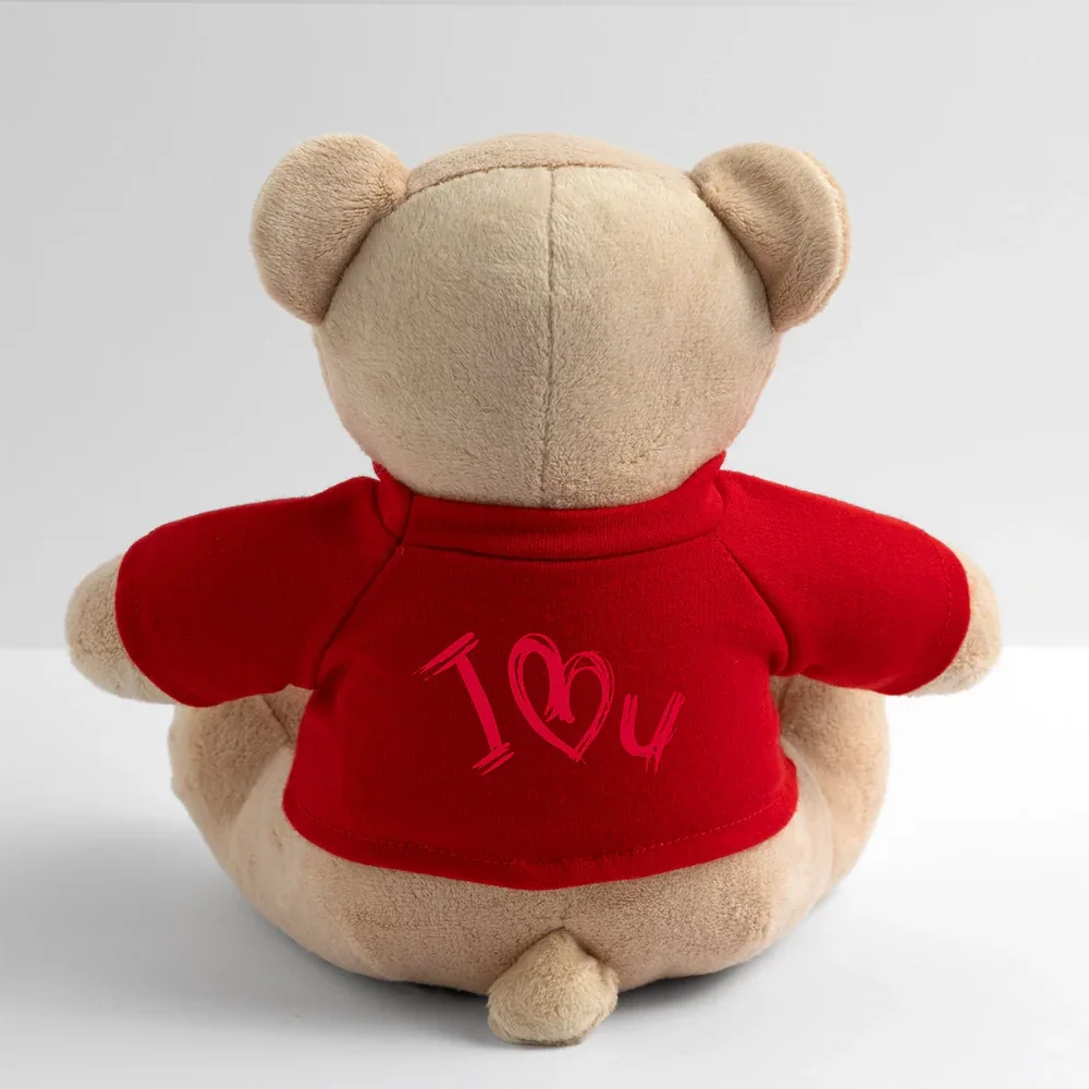 Teddy "Valentine" - personalisierbarer Text oder Name - Rot
