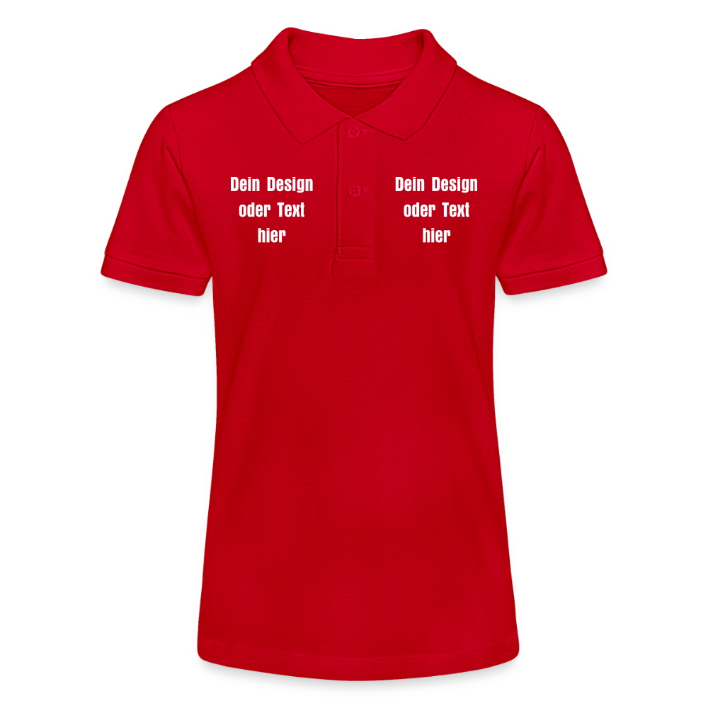 Stanley/Stella Teenager Bio-Poloshirt MINI SPRINTER - personalisierbar - Rot