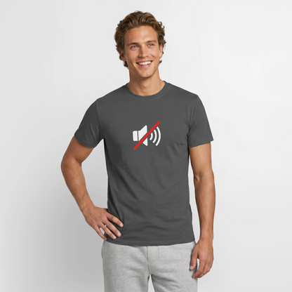 "You're on mute. Signal-Motiv" Motiv-T-Shirt für Männer, Farbe Anthrazit