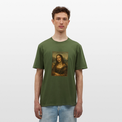 "Moan Lisa" Männer T-Shirt - Militärgrün