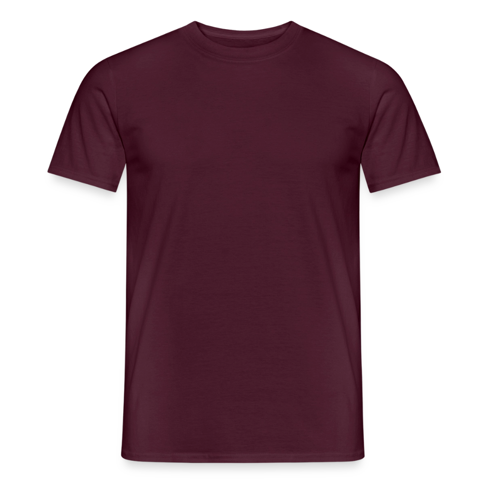 Männer T-Shirt - personalisierbare Vorder- und Rückseite - Ziegelrot
