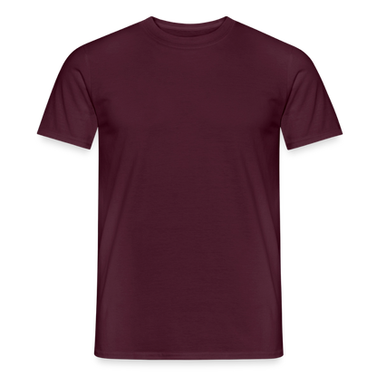 Männer T-Shirt - personalisierbare Vorder- und Rückseite - Ziegelrot