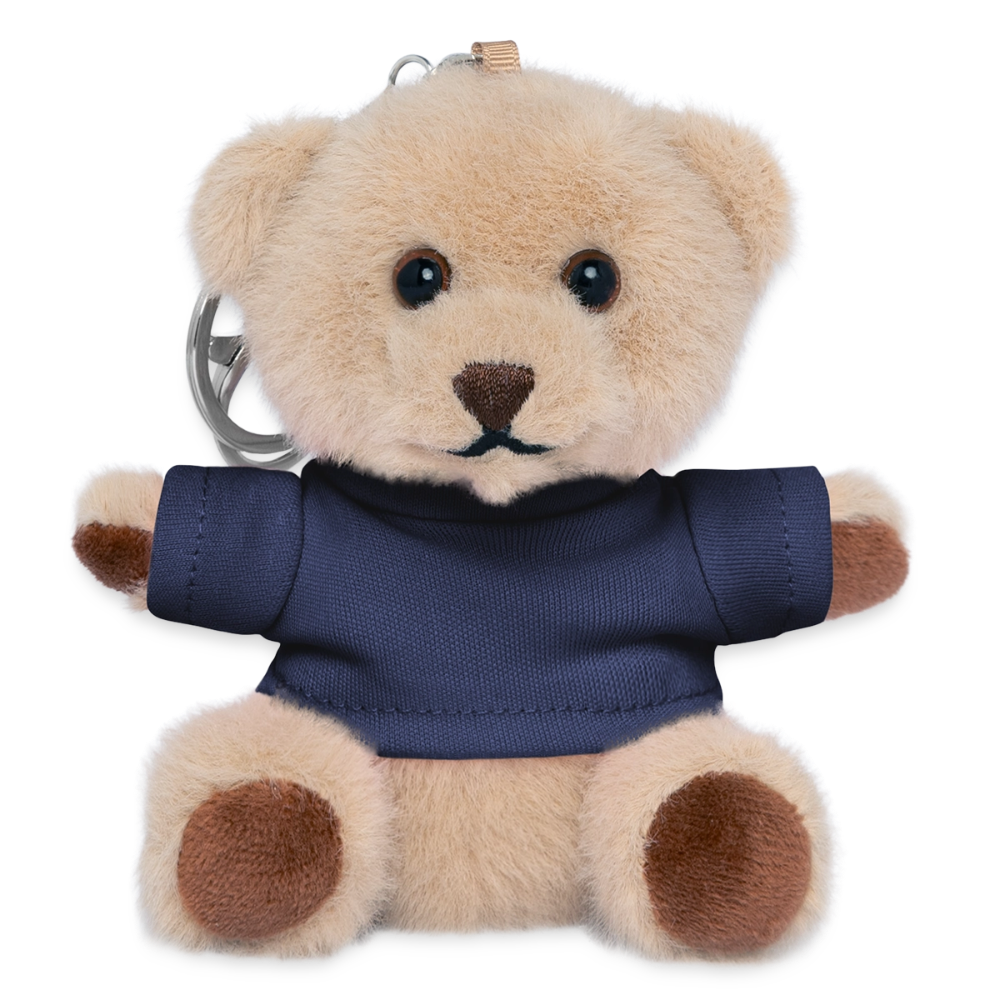 Kuscheltier Schlüsselanhänger - personalisierbar - Navy
