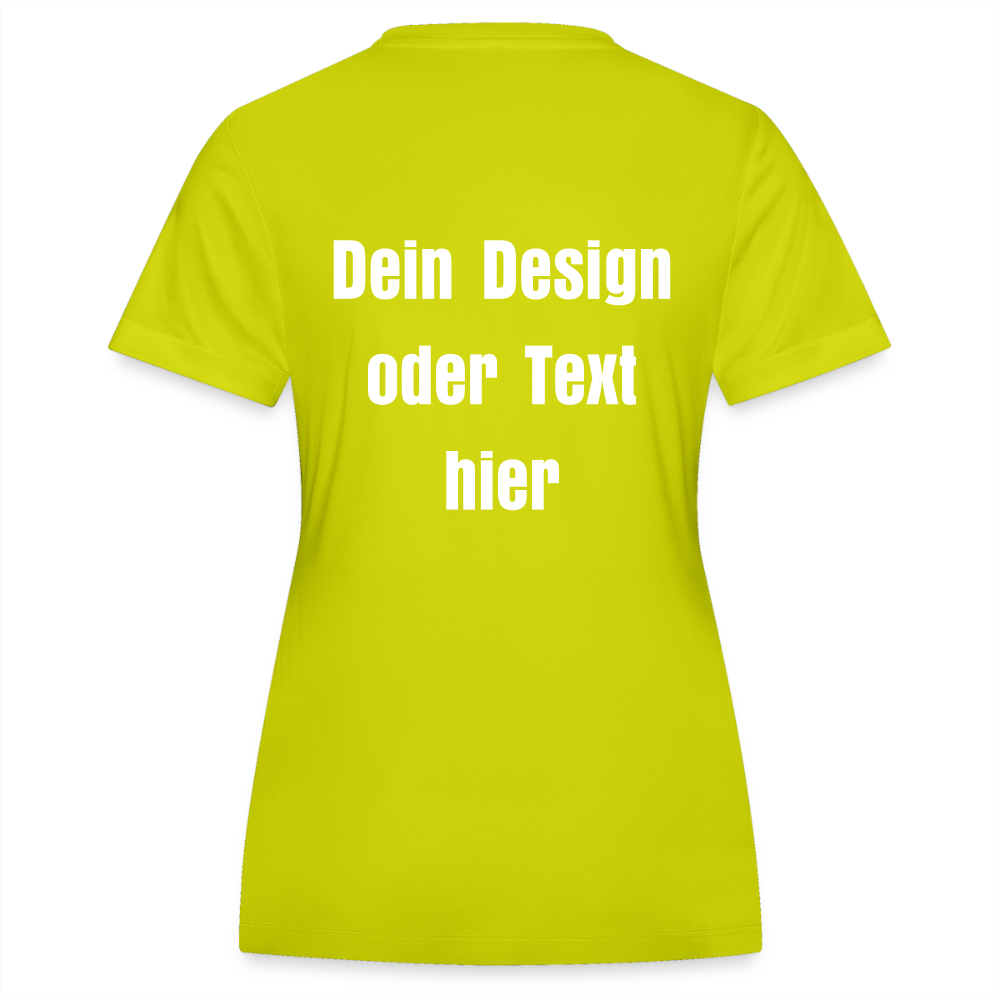 JAKO Frauen Trikot Team - personalisierbare Vorder- und Rückseite - Limettengrün