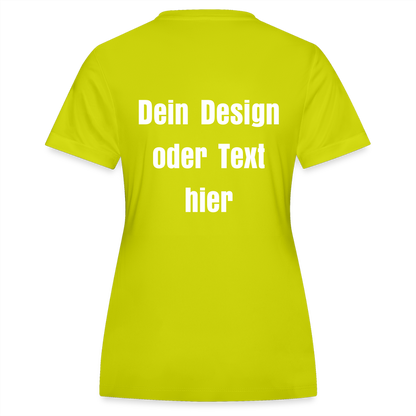 JAKO Frauen Trikot Team - personalisierbare Vorder- und Rückseite - Limettengrün