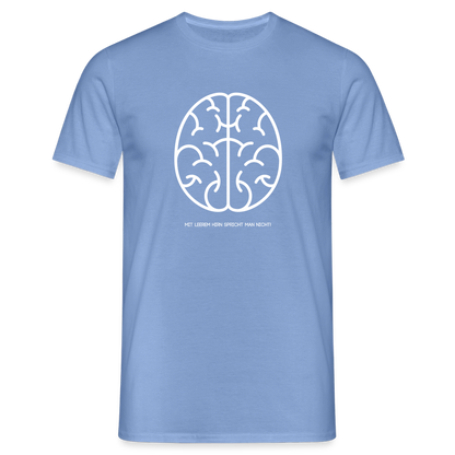 "Hirn" Motiv-T-Shirt für Männer - Carolina Blue